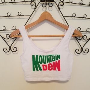 White Mountain Dew Crop Top - Size Small